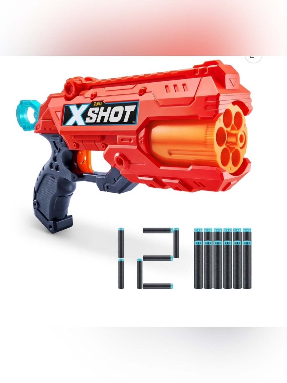 💙🆕💙 
Zuru X-Shot Reflex 6 Foam Dart Blaster - Red